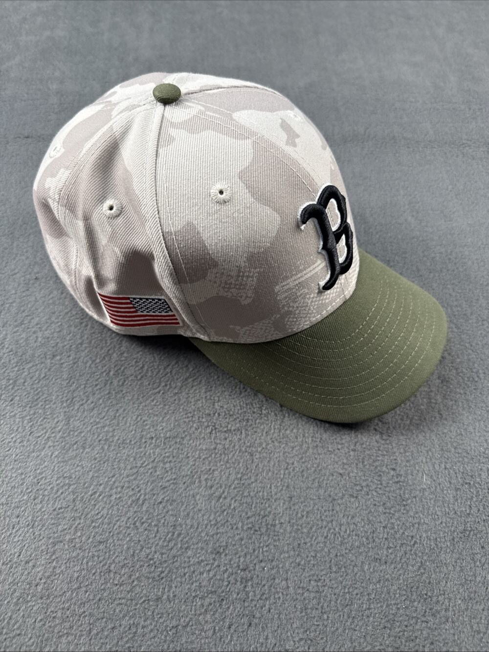 Boston Red Sox New Era 59Fifty Low Profile Curved Visor Armed Forces Day 7 1/2